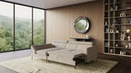 Zeme Chaise 2 Seater Sofa Bed with Storage