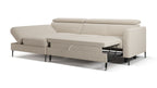 Zeme Chaise 2 Seater Sofa Bed with Storage