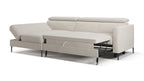 Zeme Chaise 2 Seater Sofa Bed with Storage