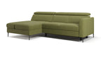 Zeme Chaise 2 Seater Sofa Bed with Storage