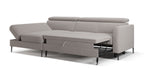 Zeme Chaise 2 Seater Sofa Bed with Storage