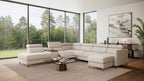 Zuwa Corner Sofa Bed with Recliner & Mini Bar