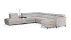 Zuwa Corner Sofa Bed with Recliner & Mini Bar
