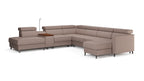 Zuwa Corner Sofa Bed with Recliner & Mini Bar