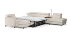 Zuwa Corner Sofa Bed with Recliner & Mini Bar