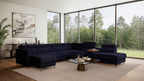 Zuwa Corner Sofa Bed with Recliner & Mini Bar