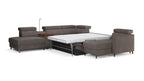 Zuwa Corner Sofa Bed with Recliner & Mini Bar