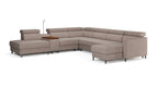 Zuwa Corner Sofa Bed with Recliner & Mini Bar