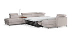 Zuwa Corner Sofa Bed with Recliner & Mini Bar