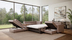 Zuwa Corner Sofa Bed with Recliner & Mini Bar