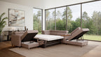 Zuwa Corner Sofa Bed with Recliner & Mini Bar