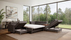 Zuwa Corner Sofa Bed with Recliner & Mini Bar