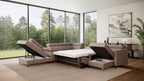 Zuwa Corner Sofa Bed with Recliner & Mini Bar