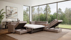 Zuwa Corner Sofa Bed with Recliner & Mini Bar