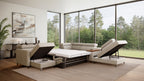 Zuwa Corner Sofa Bed with Recliner & Mini Bar