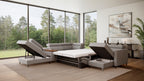 Zuwa Corner Sofa Bed with Recliner & Mini Bar