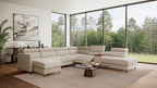 Zuwa Corner Sofa Bed with Recliner & Mini Bar