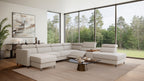 Zuwa Corner Sofa Bed with Recliner & Mini Bar
