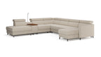 Zuwa Corner Sofa Bed with Recliner & Mini Bar