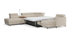 Zuwa Corner Sofa Bed with Recliner & Mini Bar