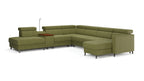 Zuwa Corner Sofa Bed with Recliner & Mini Bar