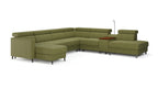 Zuwa Corner Sofa Bed with Recliner & Mini Bar