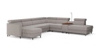 Zuwa Corner Sofa Bed with Recliner & Mini Bar